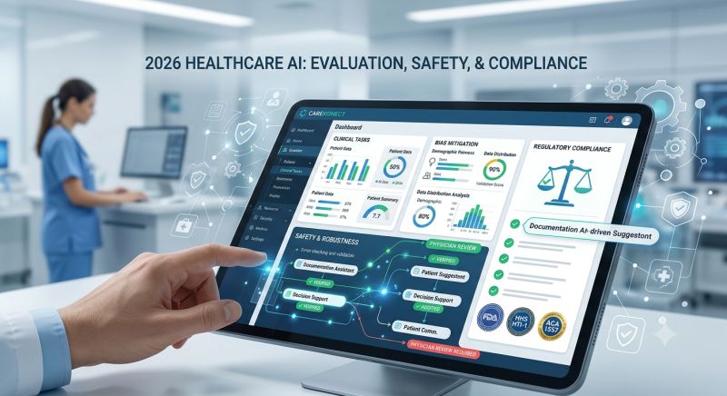 Embracing the 2026 Healthcare AI Evaluation Standards: How CAREKONECT Ensures Safety, Compliance, and Rigor in Clinical Workflows blog image