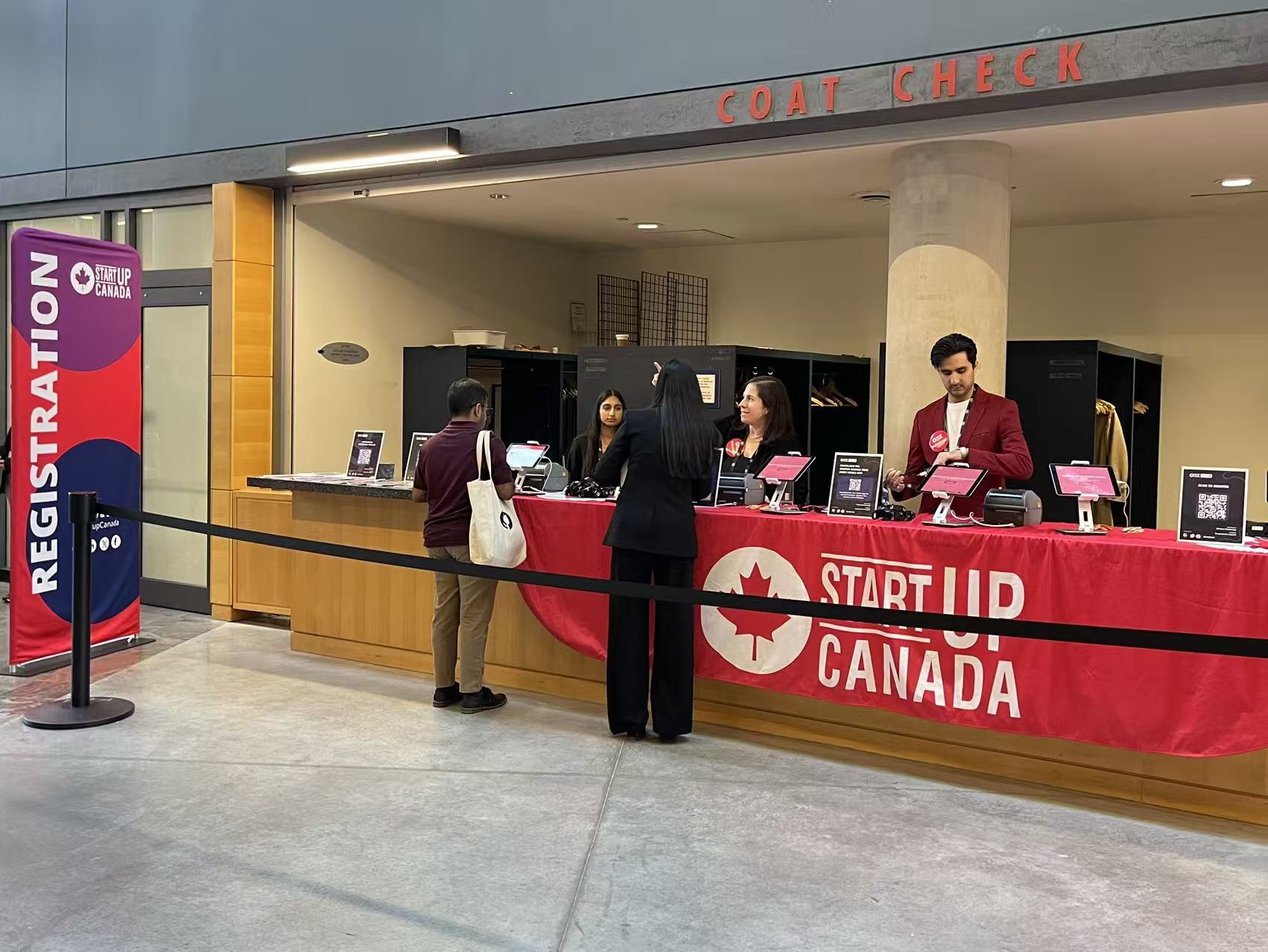 Registration at Startup Canada Tour 2026 in Mississauga.